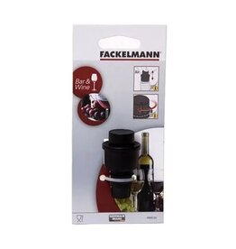 FACKELMANN Fackelmann bar&wine wijnstopper met vacuümpomp zwart/transparant